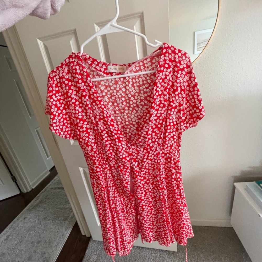 RED ROMPER